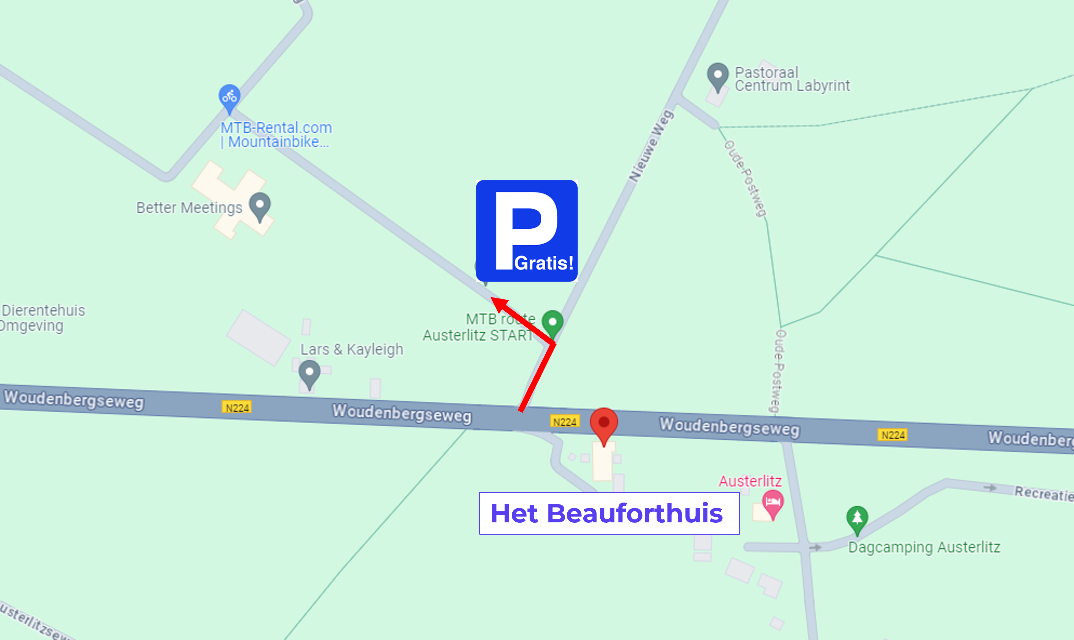Parkeren Beauforthuis