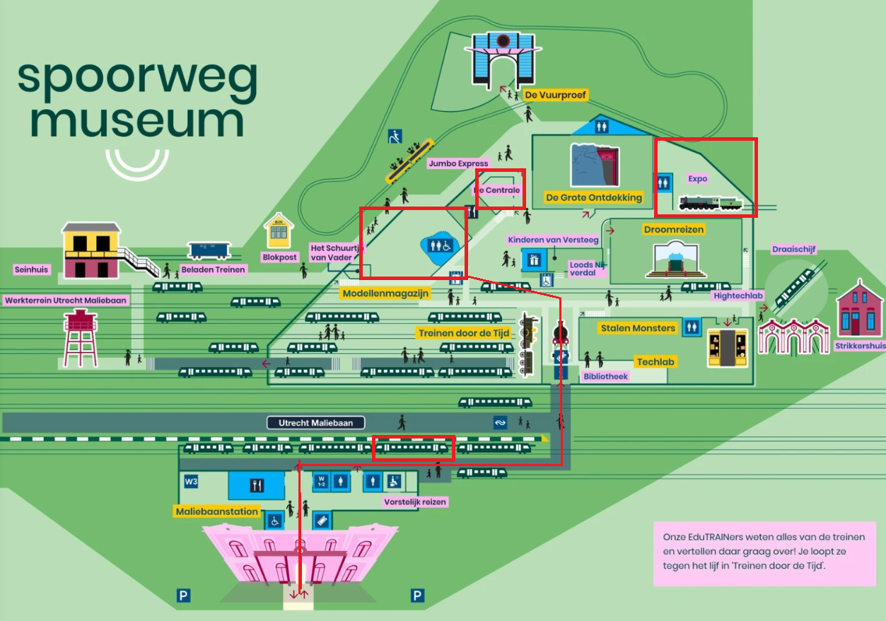 Plattegrond Spoorwegmuseum 2